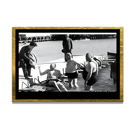 Gazi Mustafa Kemal Atatürk ÖZEL SERİ^# Miyrem  Design Cam Tablo Model: 02