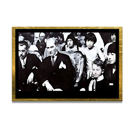 Gazi Mustafa Kemal Atatürk ÖZEL SERİ^# Miyrem  Design Cam Tablo Model: 04