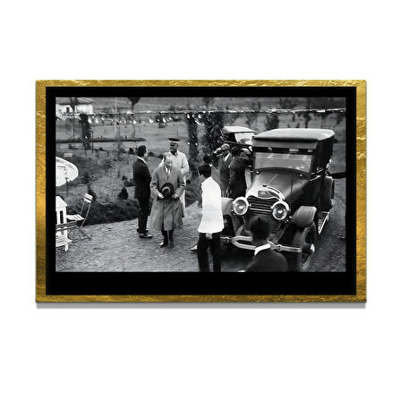 Gazi Mustafa Kemal Atatürk ÖZEL SERİ^# Miyrem  Design Cam Tablo Model: 05