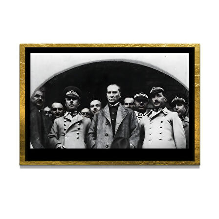 Gazi Mustafa Kemal Atatürk ÖZEL SERİ^# Miyrem  Design Cam Tablo Model: 09