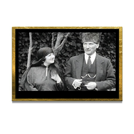 Gazi Mustafa Kemal Atatürk ÖZEL SERİ^# Miyrem  Design Cam Tablo Model: 10