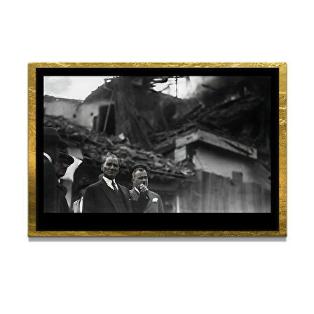 Gazi Mustafa Kemal Atatürk ÖZEL SERİ^# Miyrem  Design Cam Tablo Model: 11