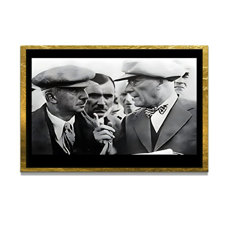 Gazi Mustafa Kemal Atatürk ÖZEL SERİ^# Miyrem  Design Cam Tablo Model: 12