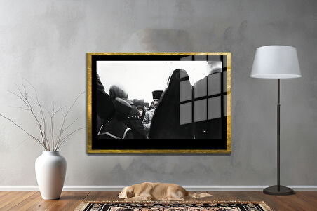 Gazi Mustafa Kemal Atatürk ÖZEL SERİ^# Miyrem  Design Cam Tablo Model: 13