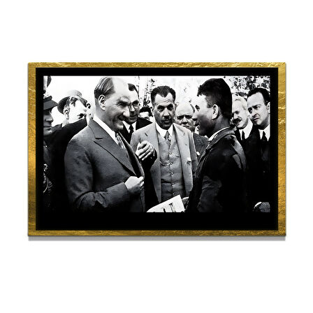 Gazi Mustafa Kemal Atatürk ÖZEL SERİ^# Miyrem  Design Cam Tablo Model: 14