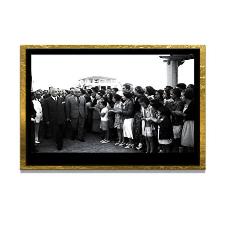 Gazi Mustafa Kemal Atatürk ÖZEL SERİ^# Miyrem  Design Cam Tablo Model: 20