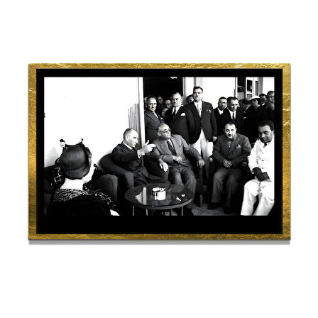 Gazi Mustafa Kemal Atatürk ÖZEL SERİ^# Miyrem  Design Cam Tablo Model: 22