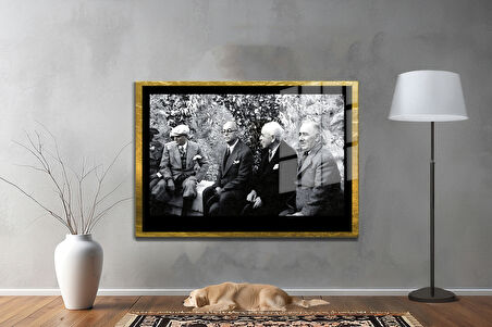 Gazi Mustafa Kemal Atatürk ÖZEL SERİ^# Miyrem  Design Cam Tablo Model: 25