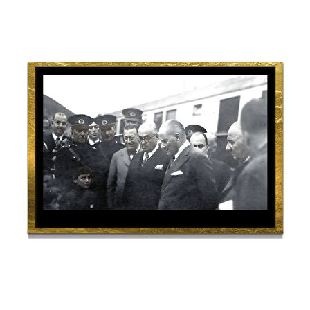 Gazi Mustafa Kemal Atatürk ÖZEL SERİ^# Miyrem  Design Cam Tablo Model: 31