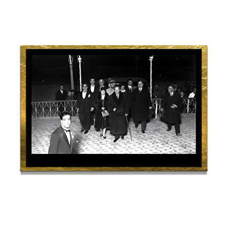 Gazi Mustafa Kemal Atatürk ÖZEL SERİ^# Miyrem  Design Cam Tablo Model: 33