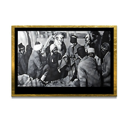 Gazi Mustafa Kemal Atatürk ÖZEL SERİ^# Miyrem  Design Cam Tablo Model: 34