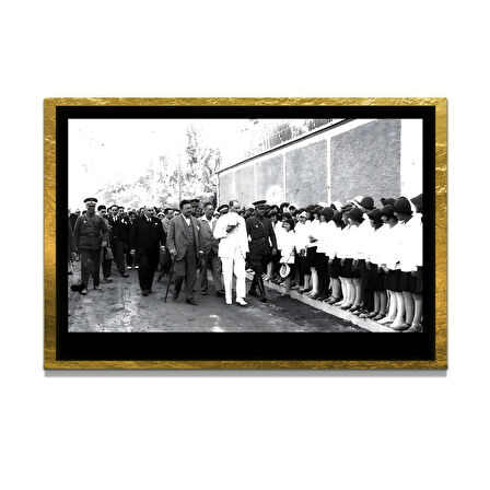 Gazi Mustafa Kemal Atatürk ÖZEL SERİ^# Miyrem  Design Cam Tablo Model: 36