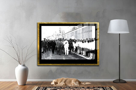 Gazi Mustafa Kemal Atatürk ÖZEL SERİ^# Miyrem  Design Cam Tablo Model: 39