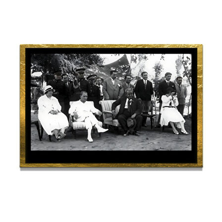 Gazi Mustafa Kemal Atatürk ÖZEL SERİ^# Miyrem  Design Cam Tablo Model: 53