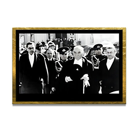 Gazi Mustafa Kemal Atatürk ÖZEL SERİ^# Miyrem  Design Cam Tablo Model: 56