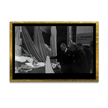 Gazi Mustafa Kemal Atatürk ÖZEL SERİ^# Miyrem  Design Cam Tablo Model: 59