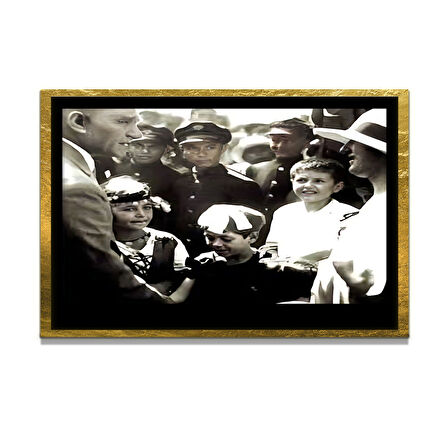 Gazi Mustafa Kemal Atatürk ÖZEL SERİ^# Miyrem  Design Cam Tablo Model: 63