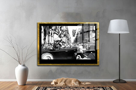 Gazi Mustafa Kemal Atatürk ÖZEL SERİ^# Miyrem  Design Cam Tablo Model: 67