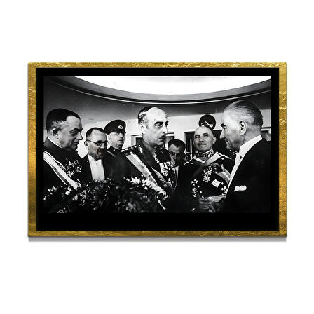 Gazi Mustafa Kemal Atatürk ÖZEL SERİ^# Miyrem  Design Cam Tablo Model: 68