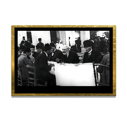 Gazi Mustafa Kemal Atatürk ÖZEL SERİ^# Miyrem  Design Cam Tablo Model: 70