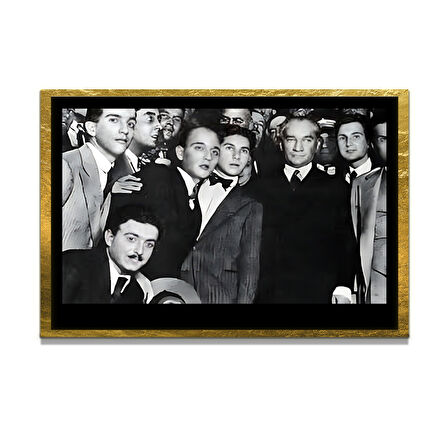 Gazi Mustafa Kemal Atatürk ÖZEL SERİ^# Miyrem  Design Cam Tablo Model: 71