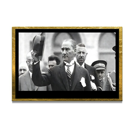 Gazi Mustafa Kemal Atatürk ÖZEL SERİ^# Miyrem  Design Cam Tablo Model: 73