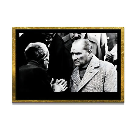 Gazi Mustafa Kemal Atatürk ÖZEL SERİ^# Miyrem  Design Cam Tablo Model: 76