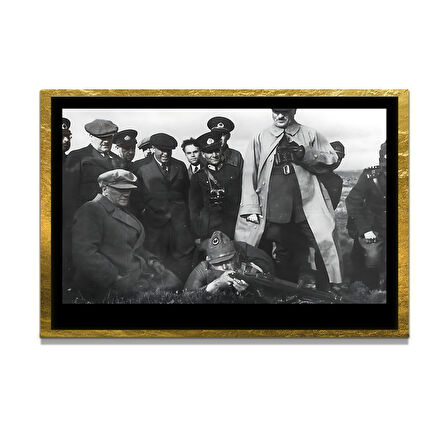 Gazi Mustafa Kemal Atatürk ÖZEL SERİ^# Miyrem  Design Cam Tablo Model: 77