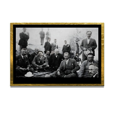 Gazi Mustafa Kemal Atatürk ÖZEL SERİ^# Miyrem  Design Cam Tablo Model: 78