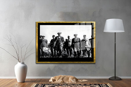 Gazi Mustafa Kemal Atatürk ÖZEL SERİ^# Miyrem  Design Cam Tablo Model: 81