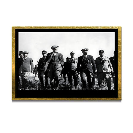 Gazi Mustafa Kemal Atatürk ÖZEL SERİ^# Miyrem  Design Cam Tablo Model: 81