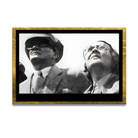 Gazi Mustafa Kemal Atatürk ÖZEL SERİ^# Miyrem  Design Cam Tablo Model: 82