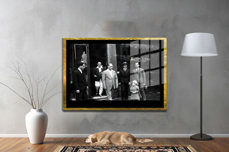 Gazi Mustafa Kemal Atatürk ÖZEL SERİ^# Miyrem  Design Cam Tablo Model: 91