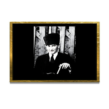 Gazi Mustafa Kemal Atatürk ÖZEL SERİ^# Miyrem  Design Cam Tablo Model: 93