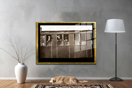 Gazi Mustafa Kemal Atatürk ÖZEL SERİ^# Miyrem  Design Cam Tablo Model: 94