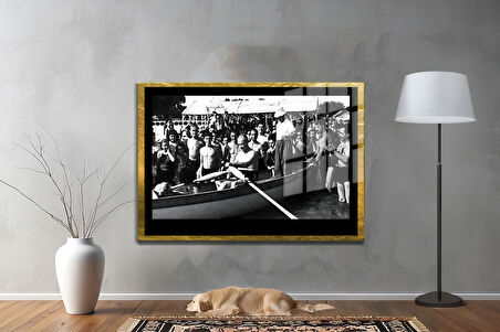 Gazi Mustafa Kemal Atatürk ÖZEL SERİ^# Miyrem  Design Cam Tablo Model: 95