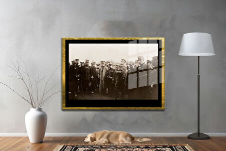 Gazi Mustafa Kemal Atatürk ÖZEL SERİ^# Miyrem  Design Cam Tablo Model: 98