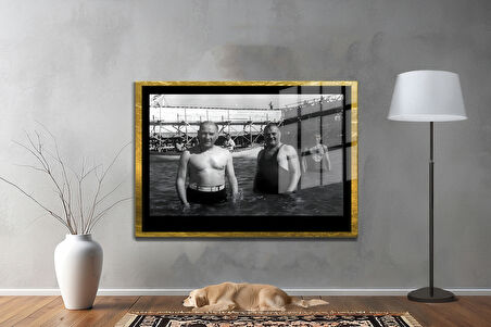 Gazi Mustafa Kemal Atatürk ÖZEL SERİ^# Miyrem  Design Cam Tablo Model: 99