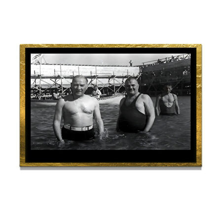 Gazi Mustafa Kemal Atatürk ÖZEL SERİ^# Miyrem  Design Cam Tablo Model: 99