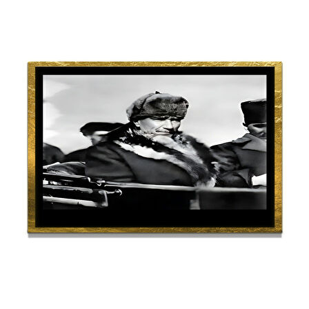 Gazi Mustafa Kemal Atatürk ÖZEL SERİ^# Miyrem  Design Cam Tablo Model: 100