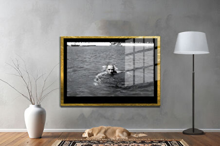 Gazi Mustafa Kemal Atatürk ÖZEL SERİ^# Miyrem  Design Cam Tablo Model: 101