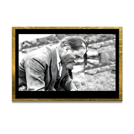 Gazi Mustafa Kemal Atatürk ÖZEL SERİ^# Miyrem  Design Cam Tablo Model: 103