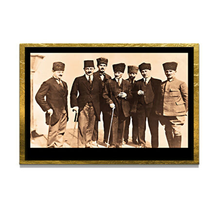 Gazi Mustafa Kemal Atatürk ÖZEL SERİ^# Miyrem  Design Cam Tablo Model: 104