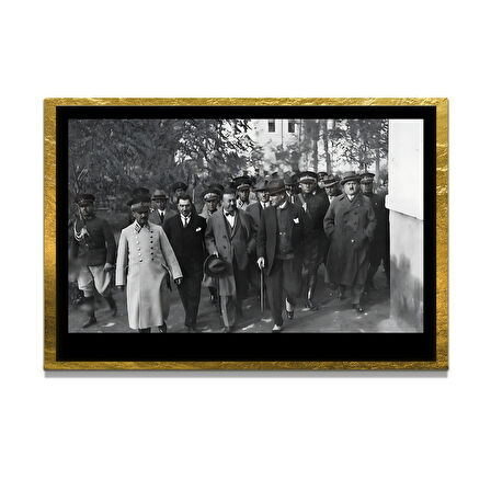 Gazi Mustafa Kemal Atatürk ÖZEL SERİ^# Miyrem  Design Cam Tablo Model: 107