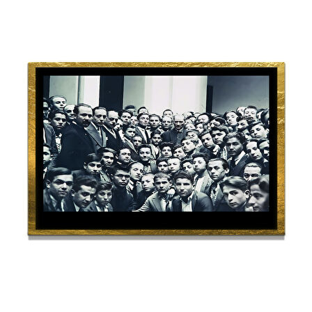 Gazi Mustafa Kemal Atatürk ÖZEL SERİ^# Miyrem  Design Cam Tablo Model: 108