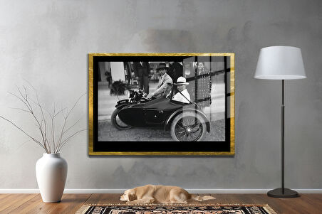 Gazi Mustafa Kemal Atatürk ÖZEL SERİ^# Miyrem  Design Cam Tablo Model: 109