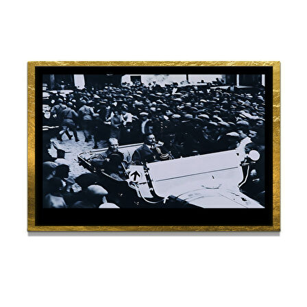 Gazi Mustafa Kemal Atatürk ÖZEL SERİ^# Miyrem  Design Cam Tablo Model: 110