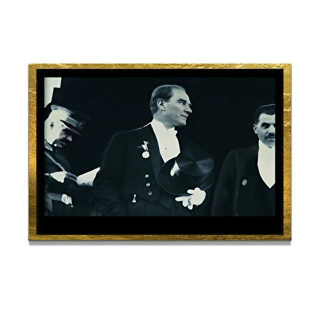 Gazi Mustafa Kemal Atatürk ÖZEL SERİ^# Miyrem  Design Cam Tablo Model: 113