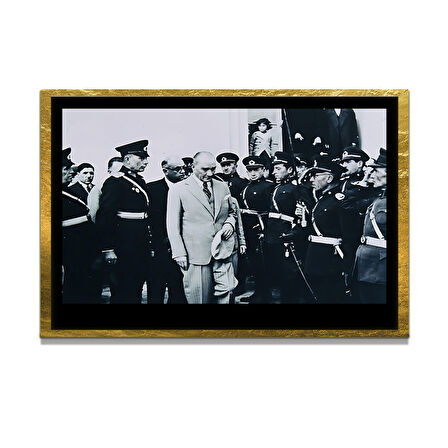 Gazi Mustafa Kemal Atatürk ÖZEL SERİ^# Miyrem  Design Cam Tablo Model: 115