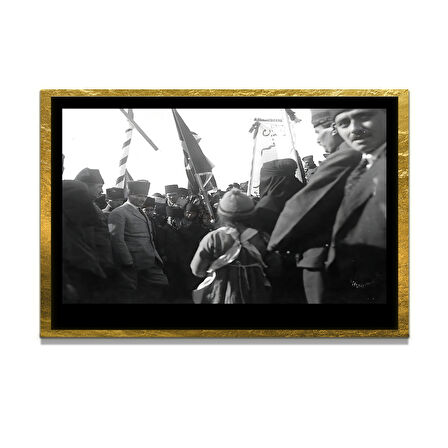 Gazi Mustafa Kemal Atatürk ÖZEL SERİ^# Miyrem  Design Cam Tablo Model: 116